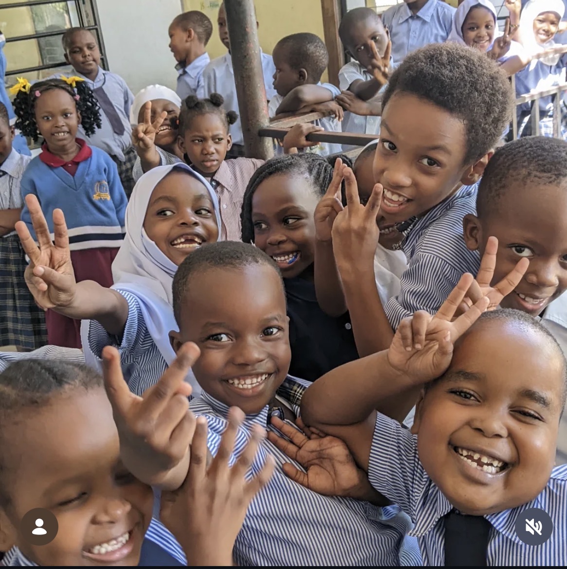 Nursery-age children in Tanzania